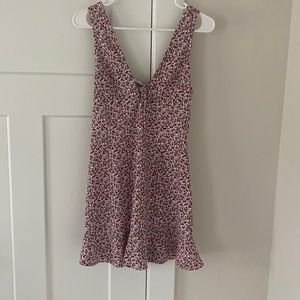 zara floral mini dress
